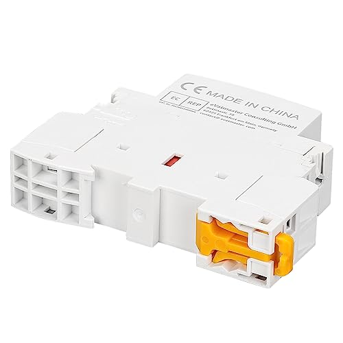 Contactor AC Doméstico JOYELEC, 2P 25A 2NO, 220V 230V 50 60Hz, 2 Polos Bidireccionales, Montaje en Riel DIN 35 mm, Normalmente Abierto Embalaje Deteriorado Fashion