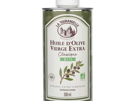 La Tourangelle - Aceite de Oliva Virgen Extra Ecológico Clásico 500ml - Aceite equilibrado ideal para la cocina diaria con mezcla de Arbequina y Picual, origen Andalucía Embalaje Deteriorado For Discount